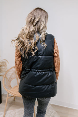 Faux Leather Vest