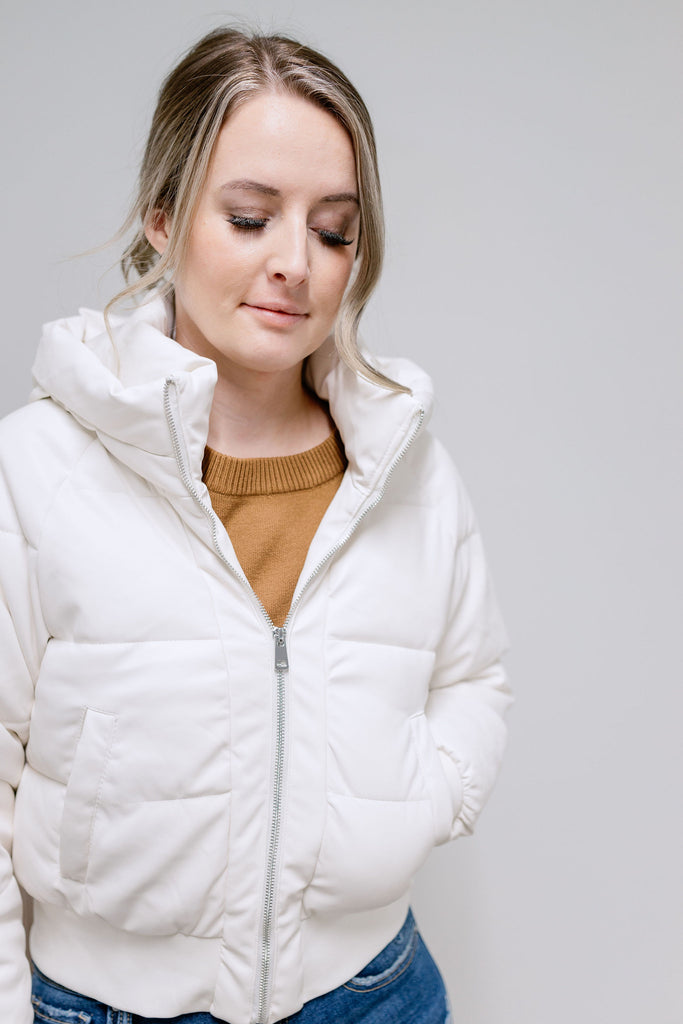 Kyleigh Puffer Coat - White