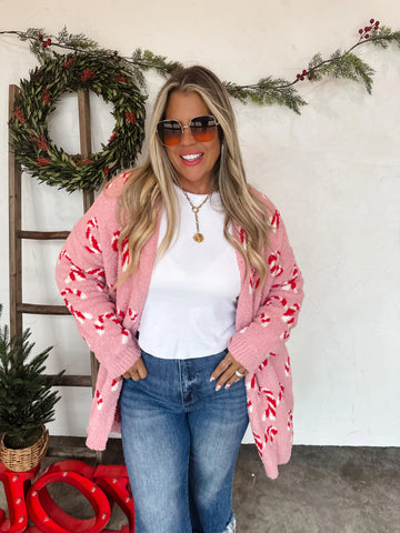 Cloud Cardigan - Candy Cane Lane