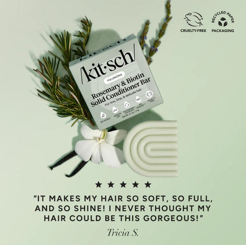 KITSCH | Rosemary & Biotin Volumizing Shampoo & Conditioner Bar