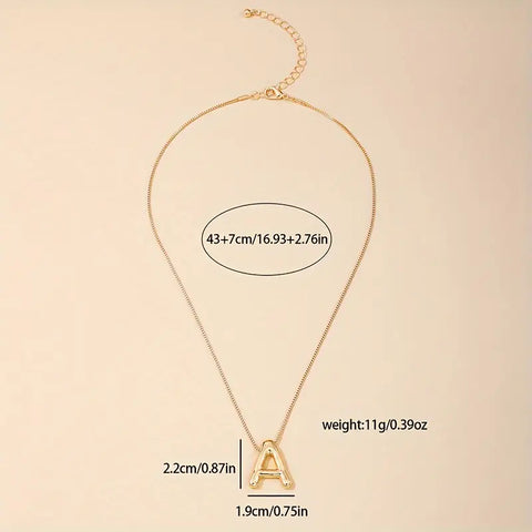 ~ Day 7 ~ Initial Necklace - Gold or Silver