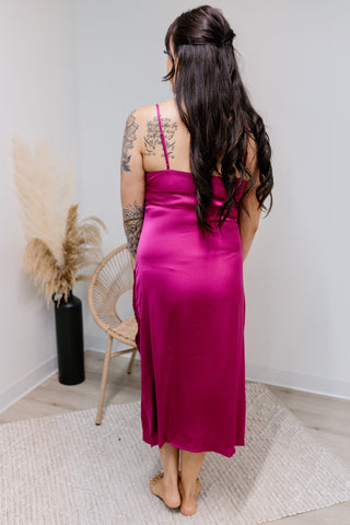 { DEX } Satin Slip Dress