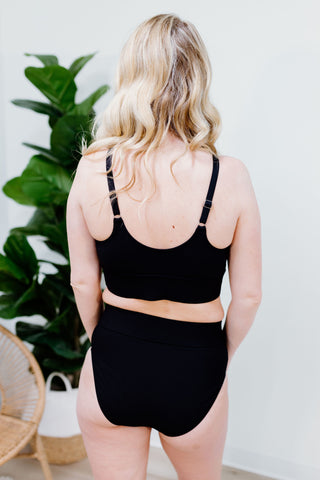 Ray of Sunshine Swim Bottoms - Black