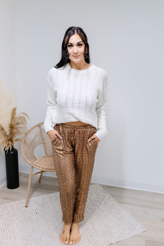 { DEX } Sequin Joggers