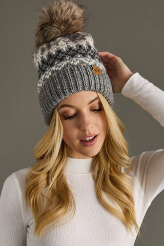 Glacier Knit Toque - Grey