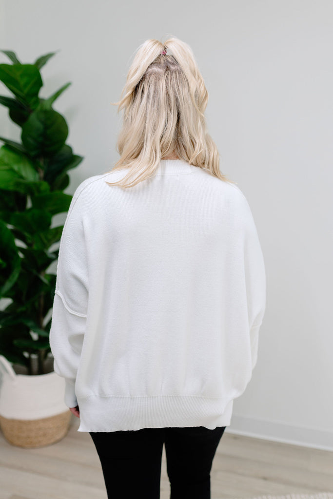 { DEX } Silent Night Sweater - White