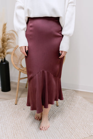 Winter Wishes Skirt - Berry