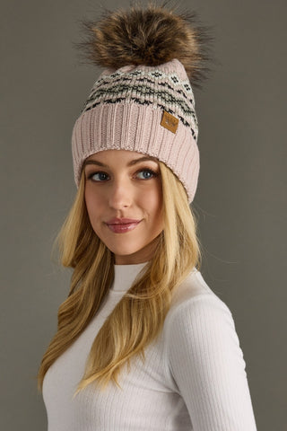 Glacier Knit Toque - Blush