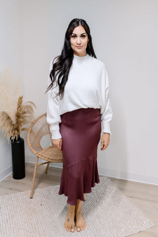 { DEX } Silent Night Sweater - White