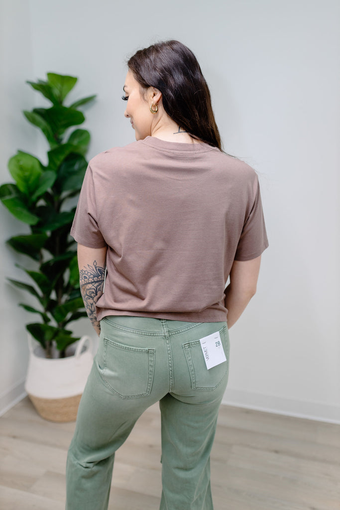 { DEX } Boxy Tee - Brown