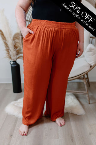 { DEX } Flowy Wide Leg Pants