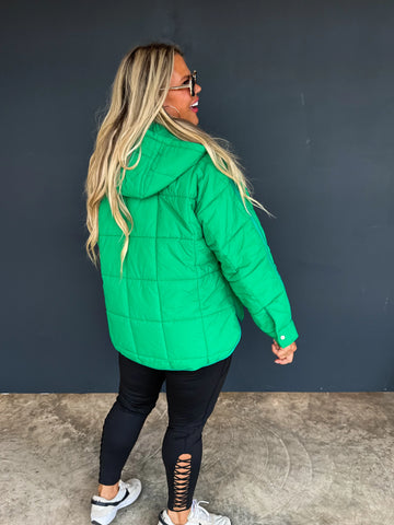 Peyton Puffer Jacket - Green
