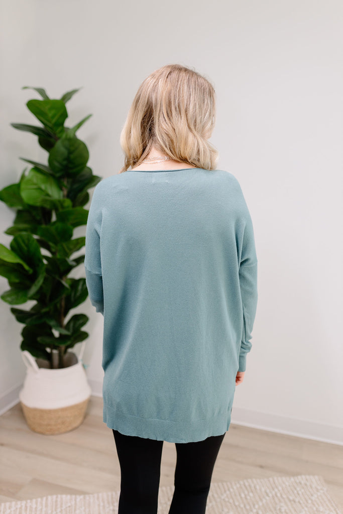 Sophie Softie Sweater - Aqua Frost