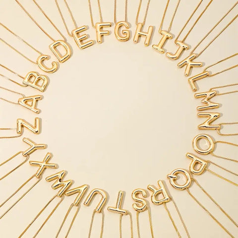 ~ Day 7 ~ Initial Necklace - Gold or Silver