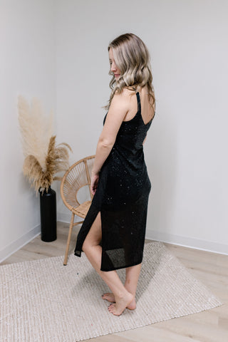 { DEX } Sequin Slip Dress