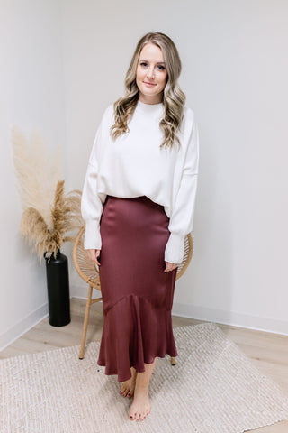 Winter Wishes Skirt - Berry