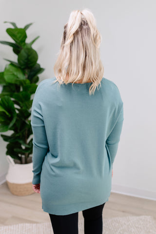 Sophie Softie Sweater - Aqua Frost