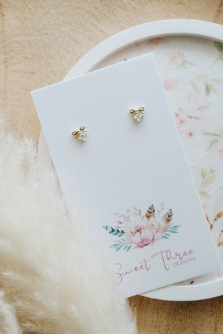 Lulu Bow Studs