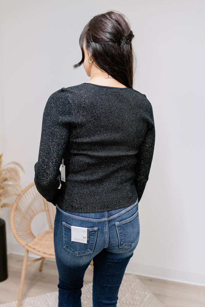 { DEX } Sweetheart Shimmer Sweater