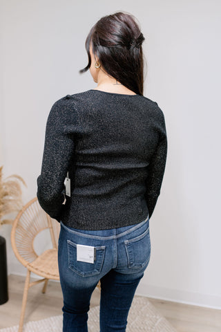 { DEX } Sweetheart Shimmer Sweater