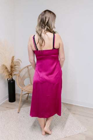 { DEX } Satin Slip Dress
