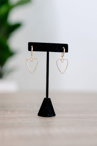 Sweetheart Earrings - Gold