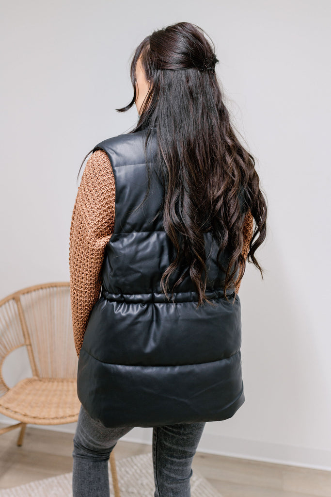 Faux Leather Vest