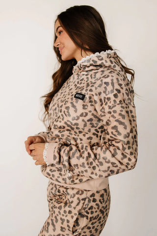 *Ampersand Ave* Comfort Zone Hoodie - Leopard Lace