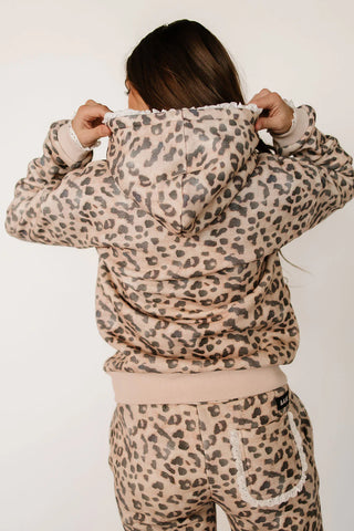 *Ampersand Ave* Comfort Zone Hoodie - Leopard Lace