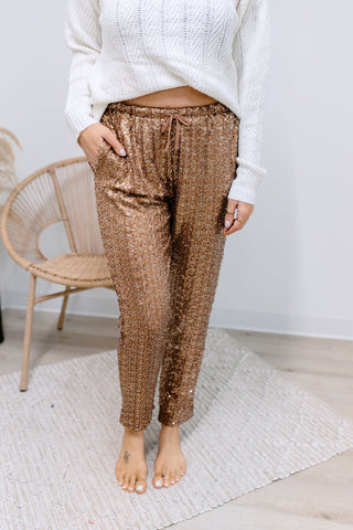 { DEX } Sequin Joggers