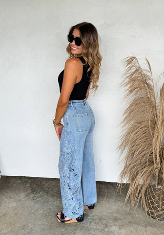 Floral Charm Jeans