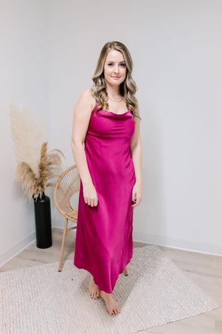 { DEX } Satin Slip Dress