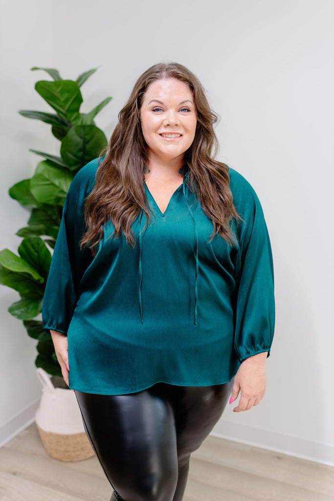 Sweet Sophistication Top - Emerald