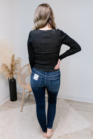 { DEX } Sweetheart Shimmer Sweater