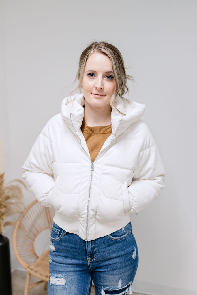 Kyleigh Puffer Coat - White