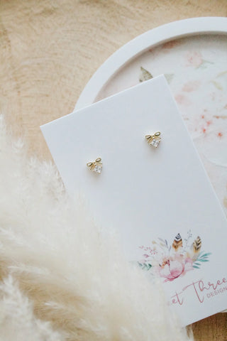Lulu Bow Studs