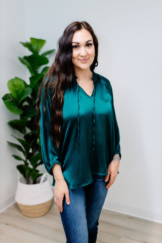 Sweet Sophistication Top - Emerald