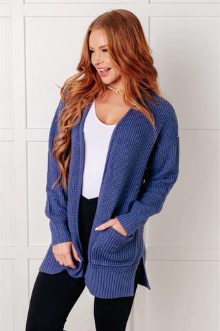 DOOR CRASHER! Charlie Cardigan - Stone Blue