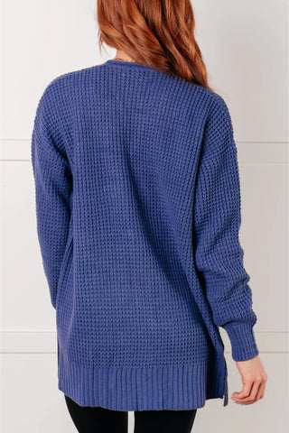 DOOR CRASHER! Charlie Cardigan - Stone Blue