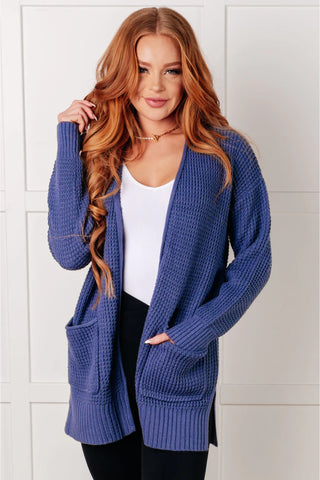 DOOR CRASHER! Charlie Cardigan - Stone Blue