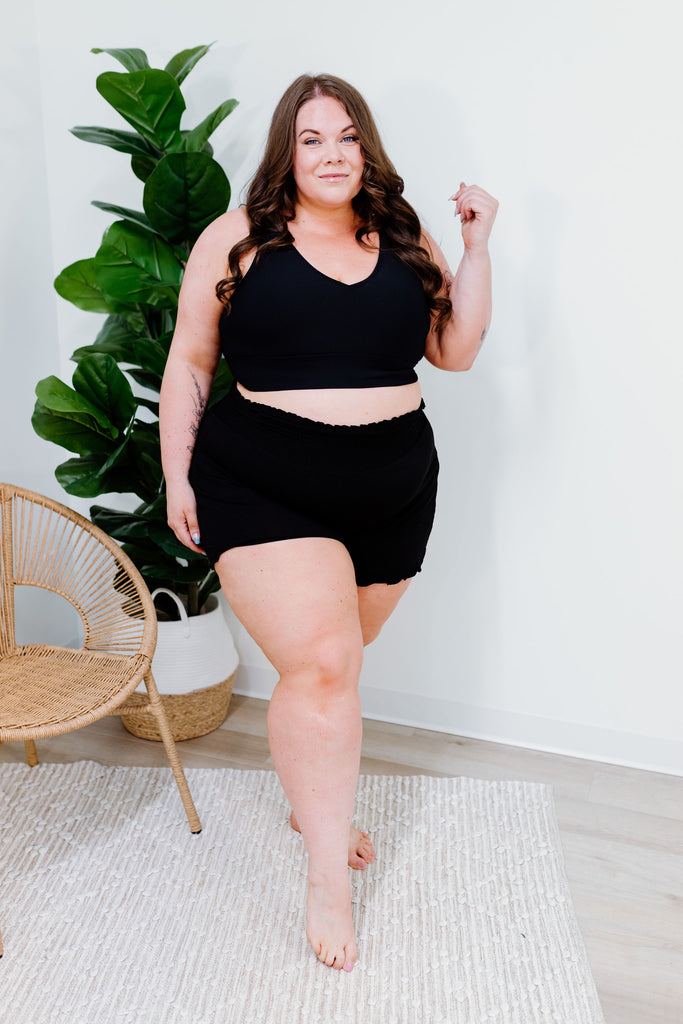Kissed By the Sun Bikini Top - Black
