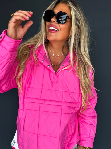 Peyton Puffer Jacket - Pink