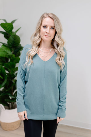 Sophie Softie Sweater - Aqua Frost