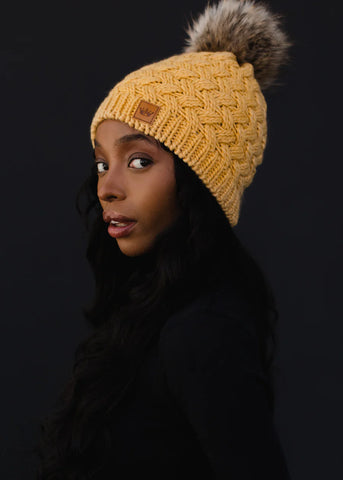 Woven Toque - Mustard