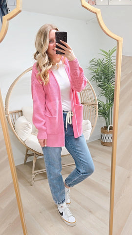DOOR CRASHER! Charlie Cardigan - Pink