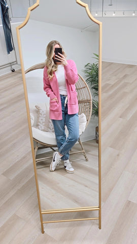 DOOR CRASHER! Charlie Cardigan - Pink