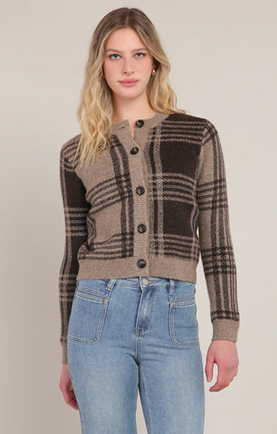 Room 34 Plaid Cardi