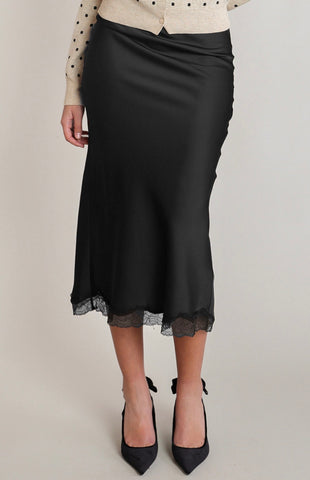 DEX Satin Lace Skirt