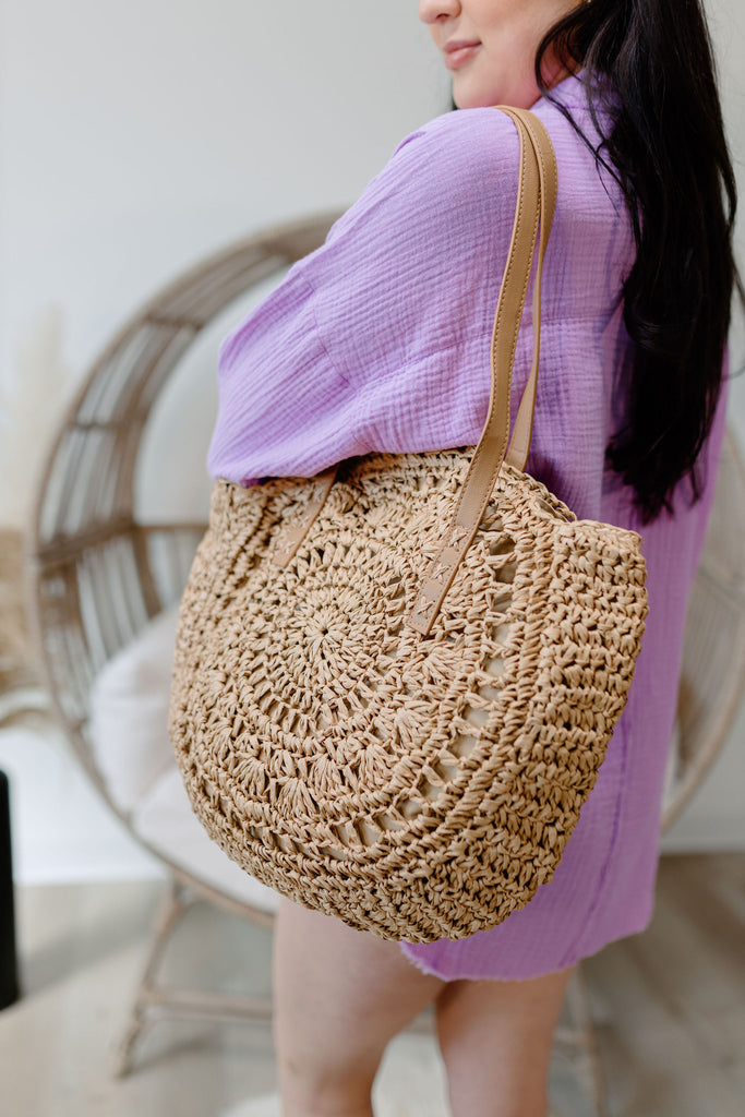 Summer straw shoulder bags hotsell