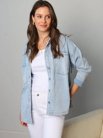 { DEX } Knit Denim Jacket